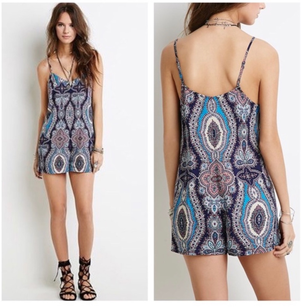 Boho cami romper